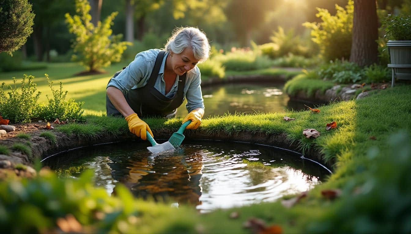 Comment entretenir la pelouse autour d’un bassin de plantation ?