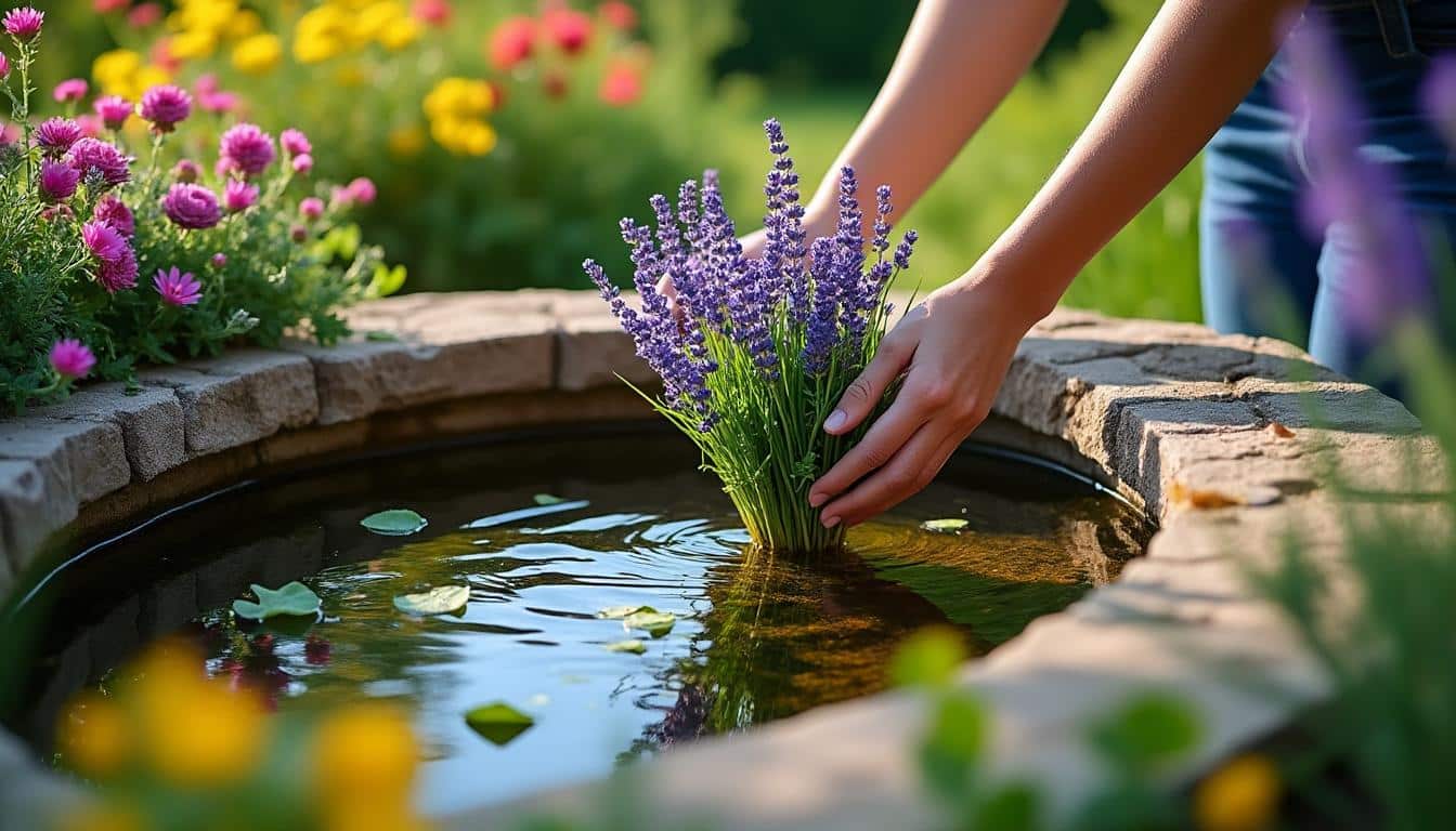 Astuces pour harmoniser des fleurs et arbustes près d'un bassin