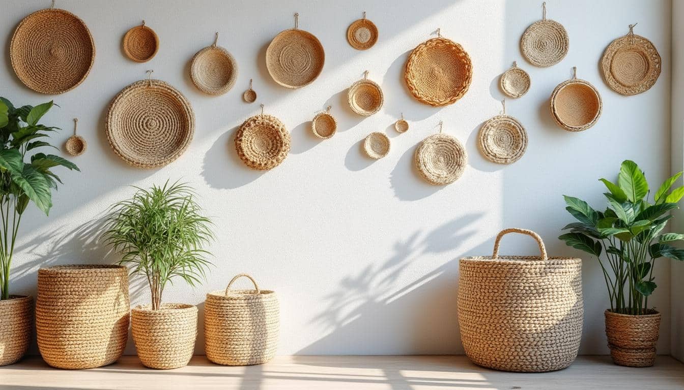 Tout savoir sur la décoration murale naturelle avec des paniers en rotin