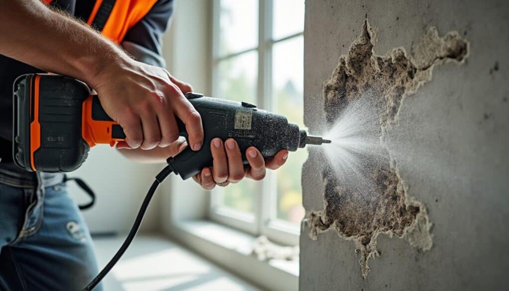 Découvrez les étapes importantes pour percer un mur en béton avec une perceuse