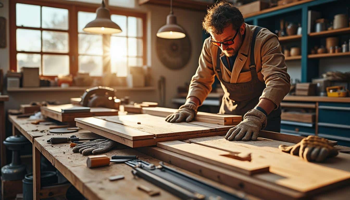 Illustration: Les matériaux et outils incontournables pour construire une scie sur table robuste