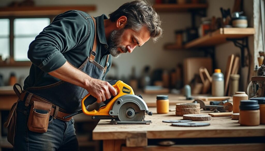 Scie à onglet radiale Dewalt : précision et performance garanties