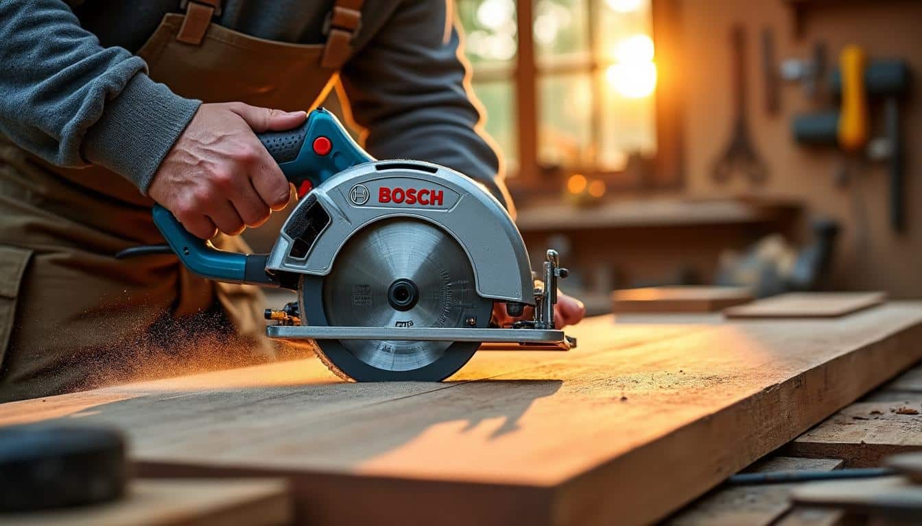 Illustration: Pourquoi choisir la scie circulaire GKS 190 Bosch : fonctionnalités et avantages concrets