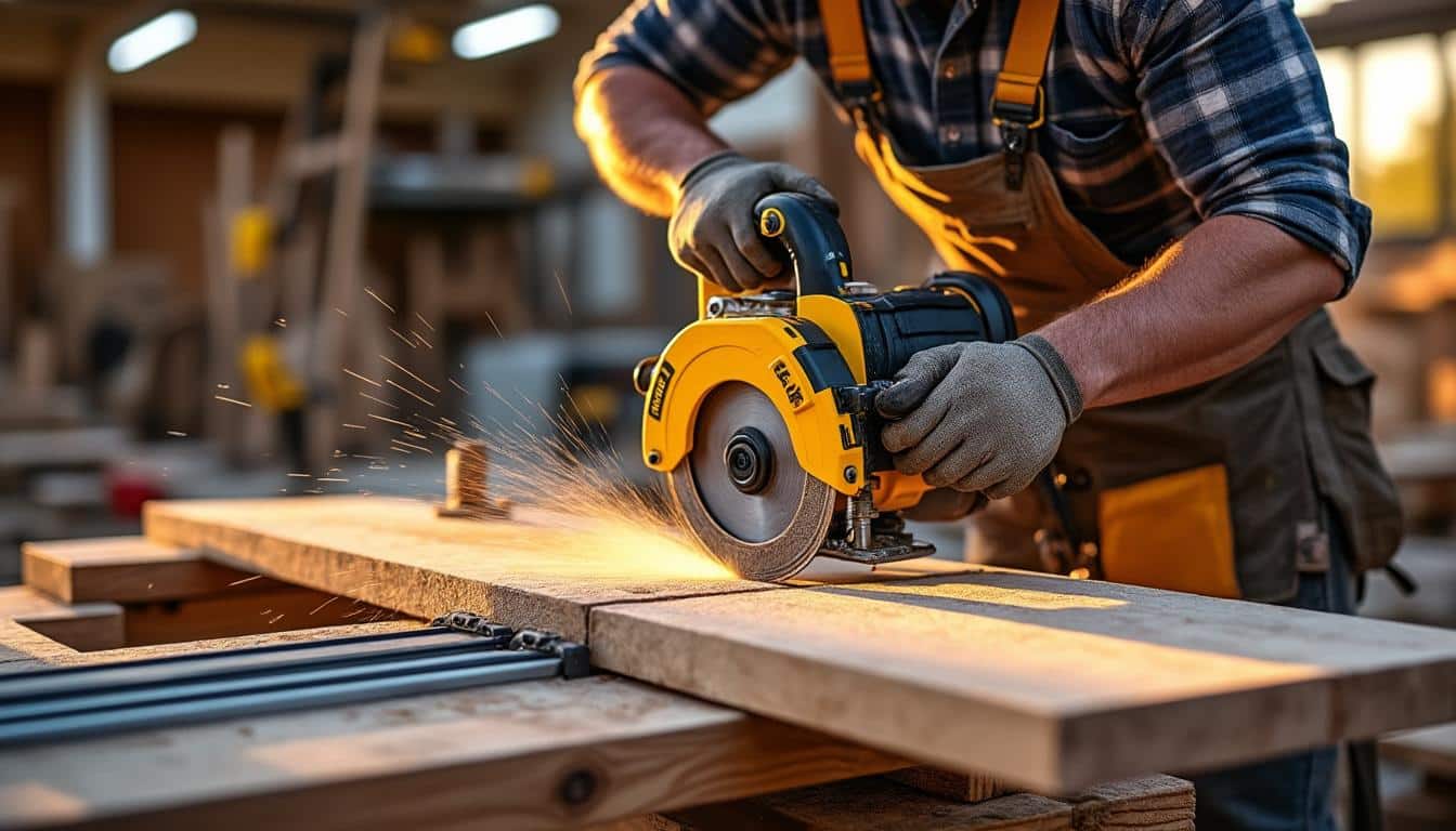 Illustration: Les performances techniques et innovations qui font la différence avec une scie plongeante Erbauer