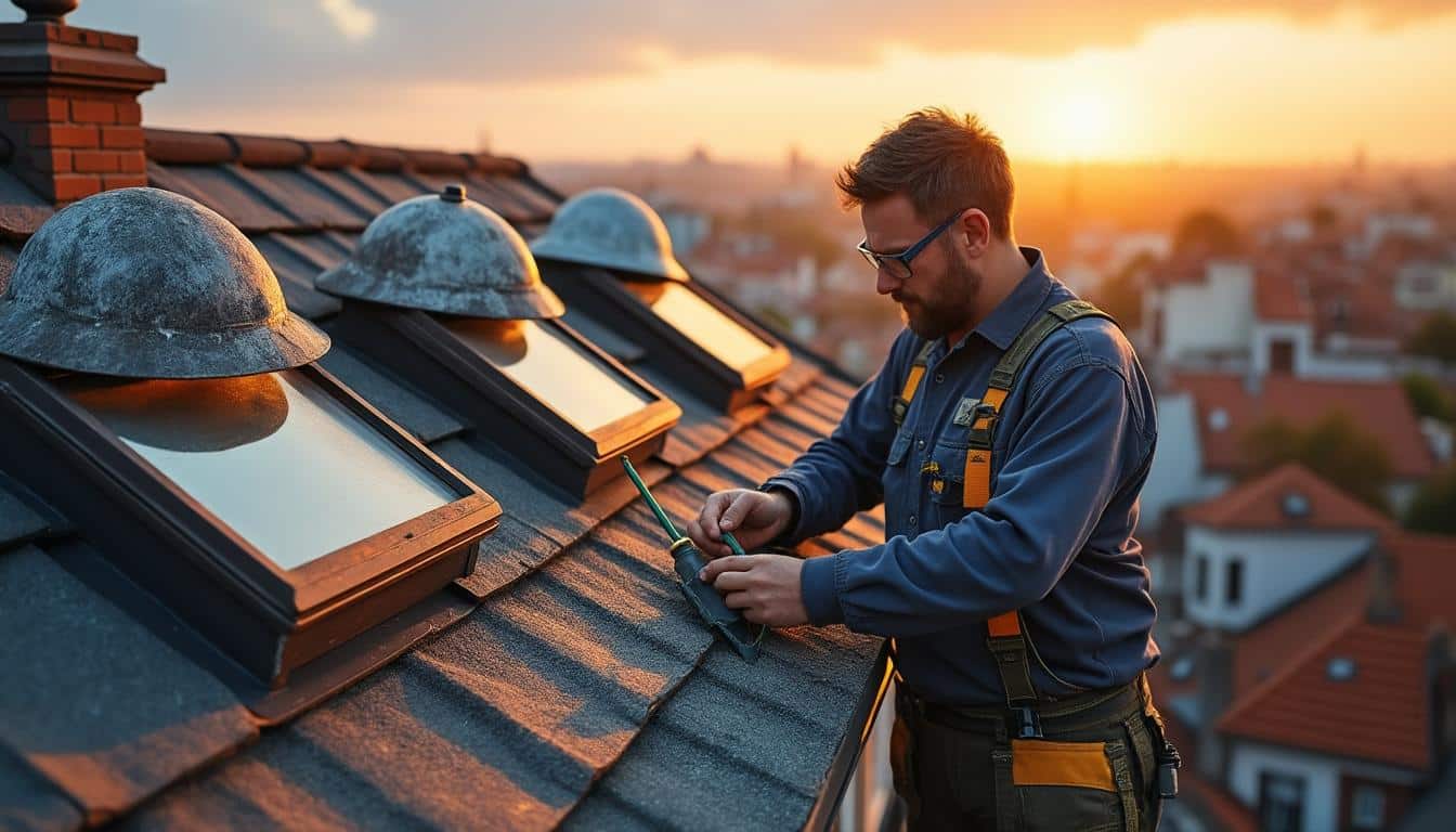Illustration: Comprendre la fonction essentielle des souches de toiture dans un bâtiment