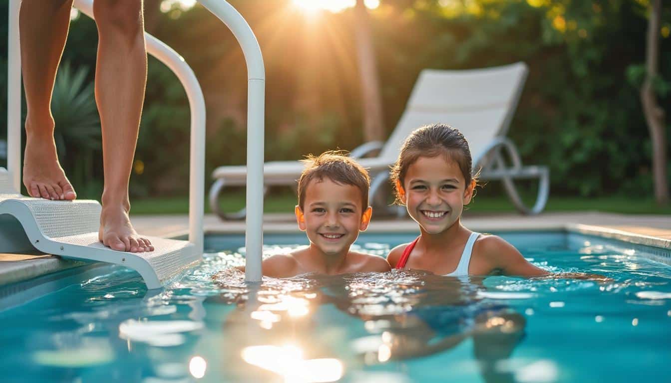 Escalier pour piscine hors sol : confort, sécurité et choix idéal