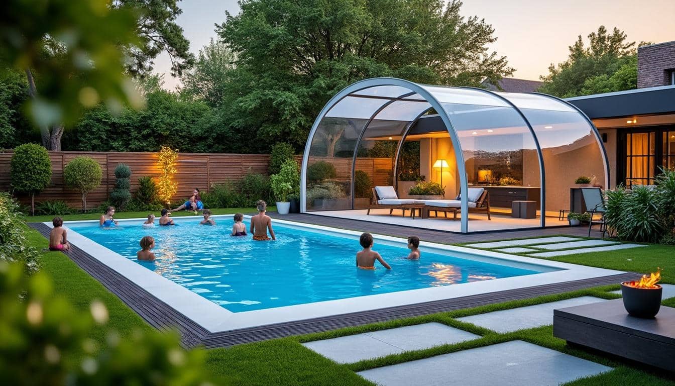 Illustration: Comprendre les différents types d’abris adaptés aux piscines hors sol
