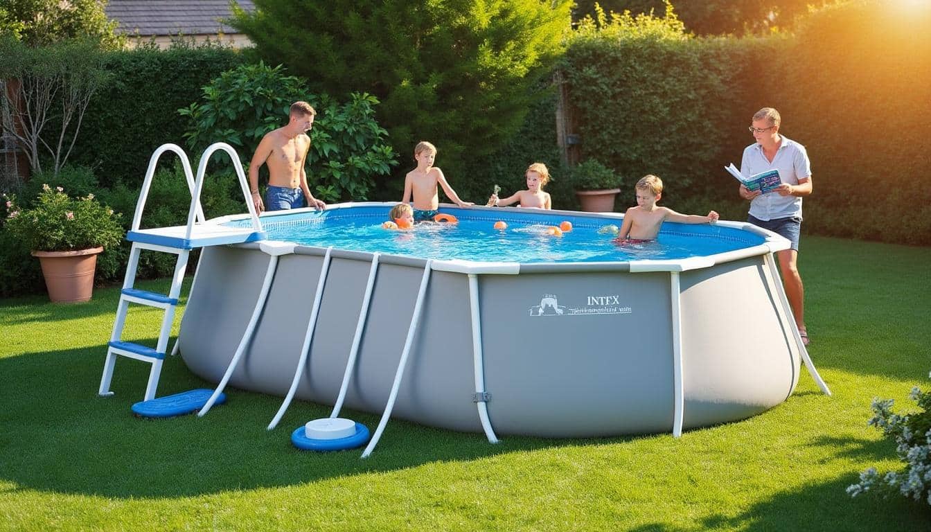 Illustration: Comprendre les modèles d’escaliers et d’échelles adaptés aux piscines hors sol Intex