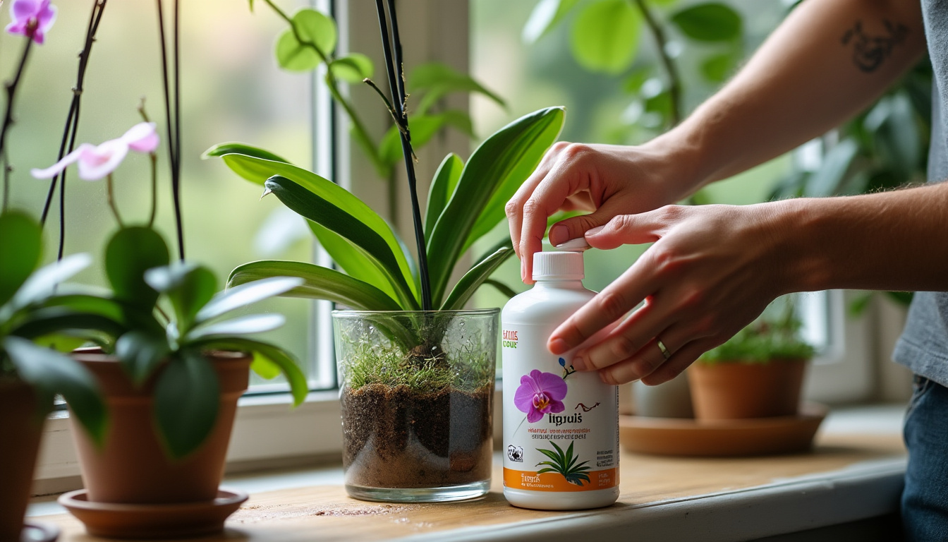 Illustration: Pourquoi un engrais spécifique est indispensable pour votre orchidée ?