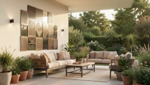 Décoration murale extérieure pour terrasse et jardin