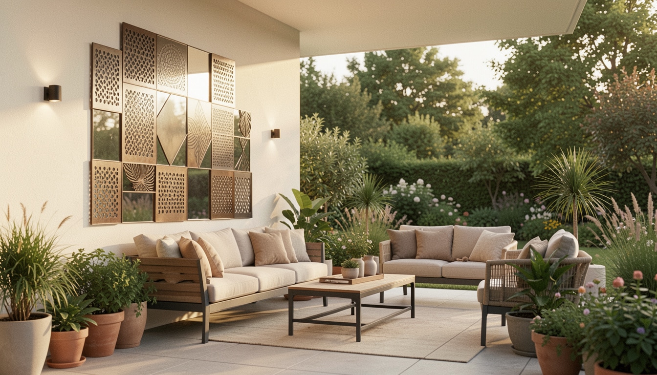 Décoration murale extérieure pour terrasse et jardin